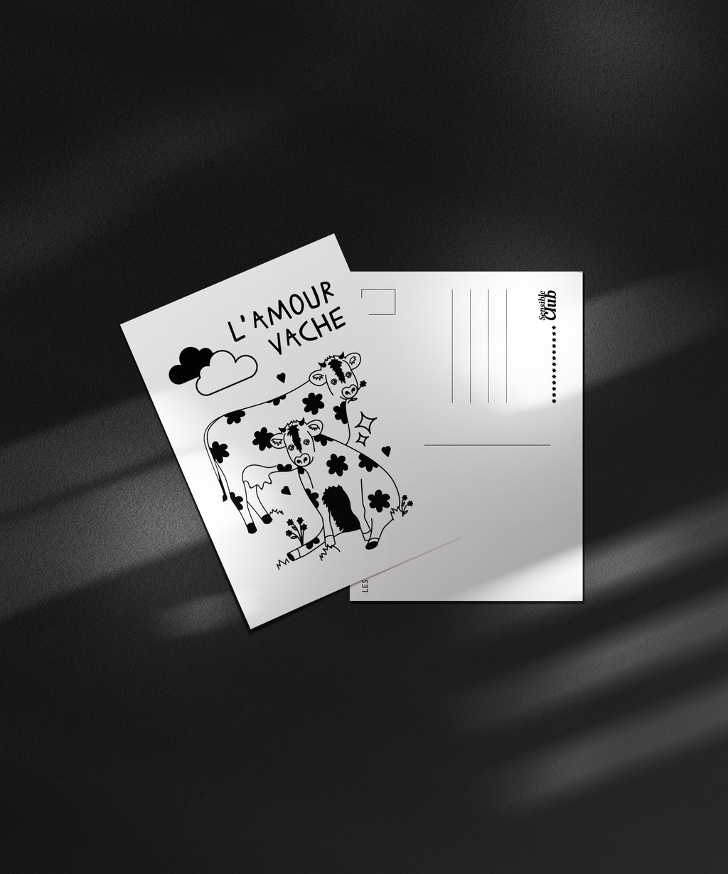 Carte postale - L'AMOUR VACHE