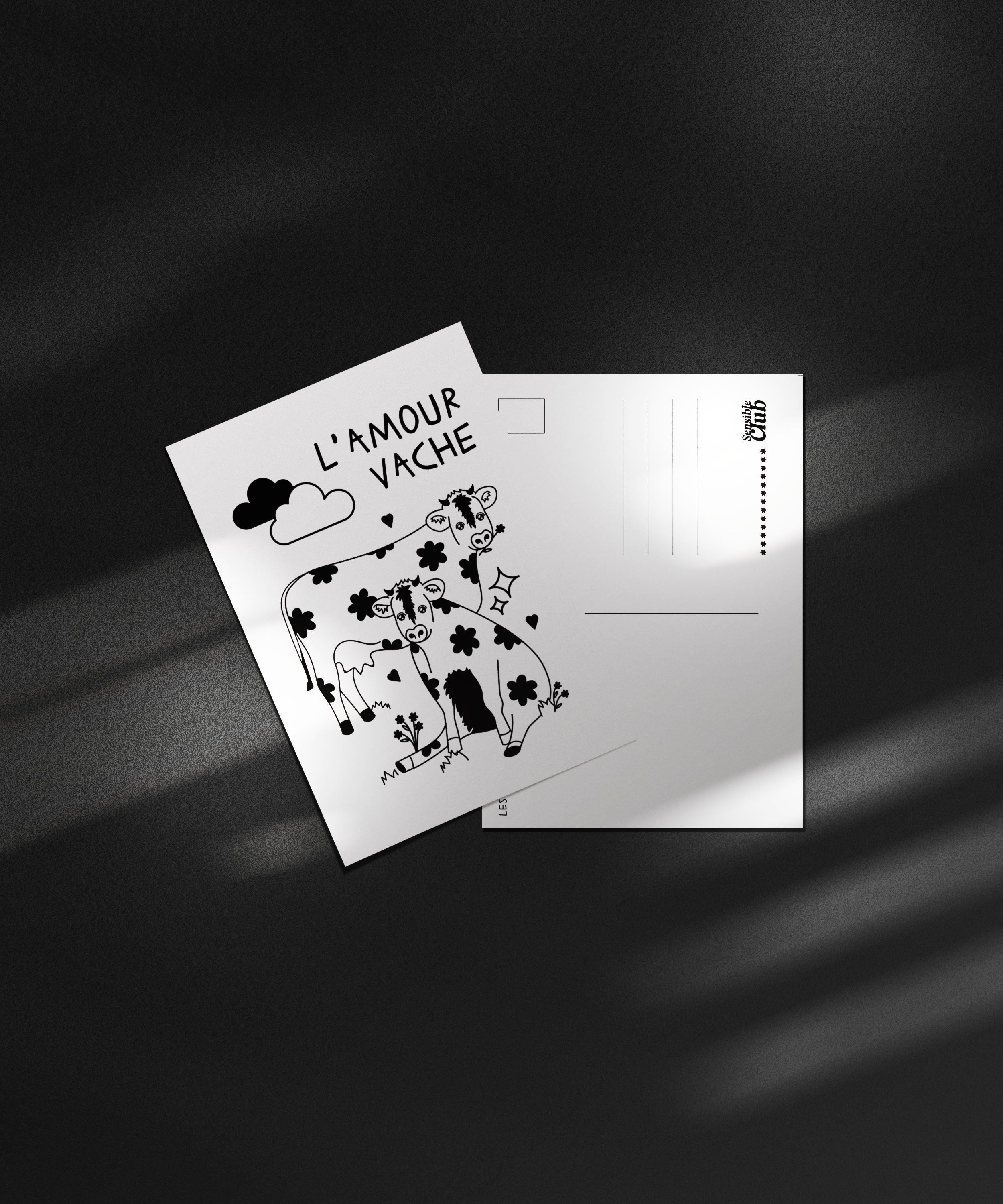 Carte postale - L'AMOUR VACHE