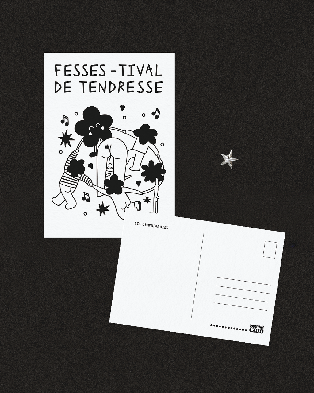 Carte Postale - FESSE-TIVAL DE TENDRESSE