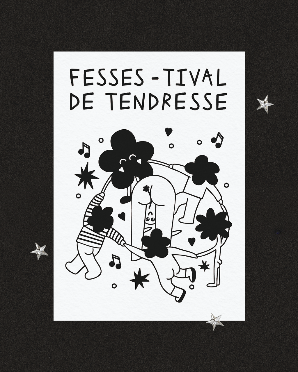 Carte Postale - FESSE-TIVAL DE TENDRESSE