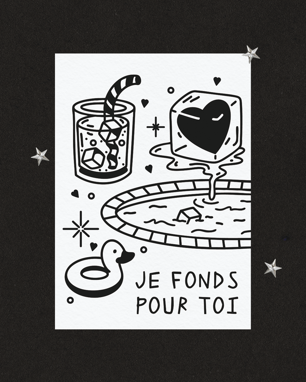Carte postale - JE FOND POUR TOI