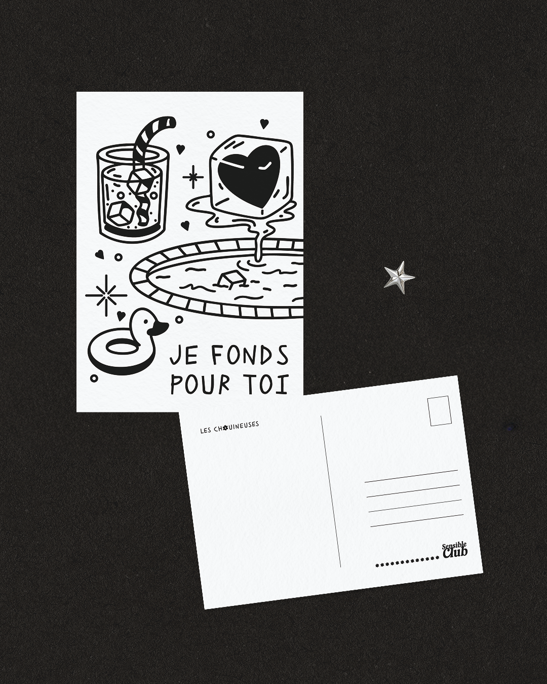Carte postale - JE FOND POUR TOI