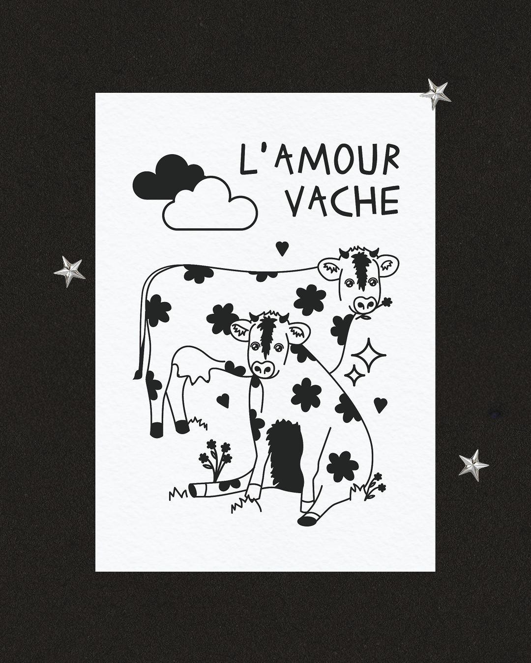 Carte postale - L'AMOUR VACHE