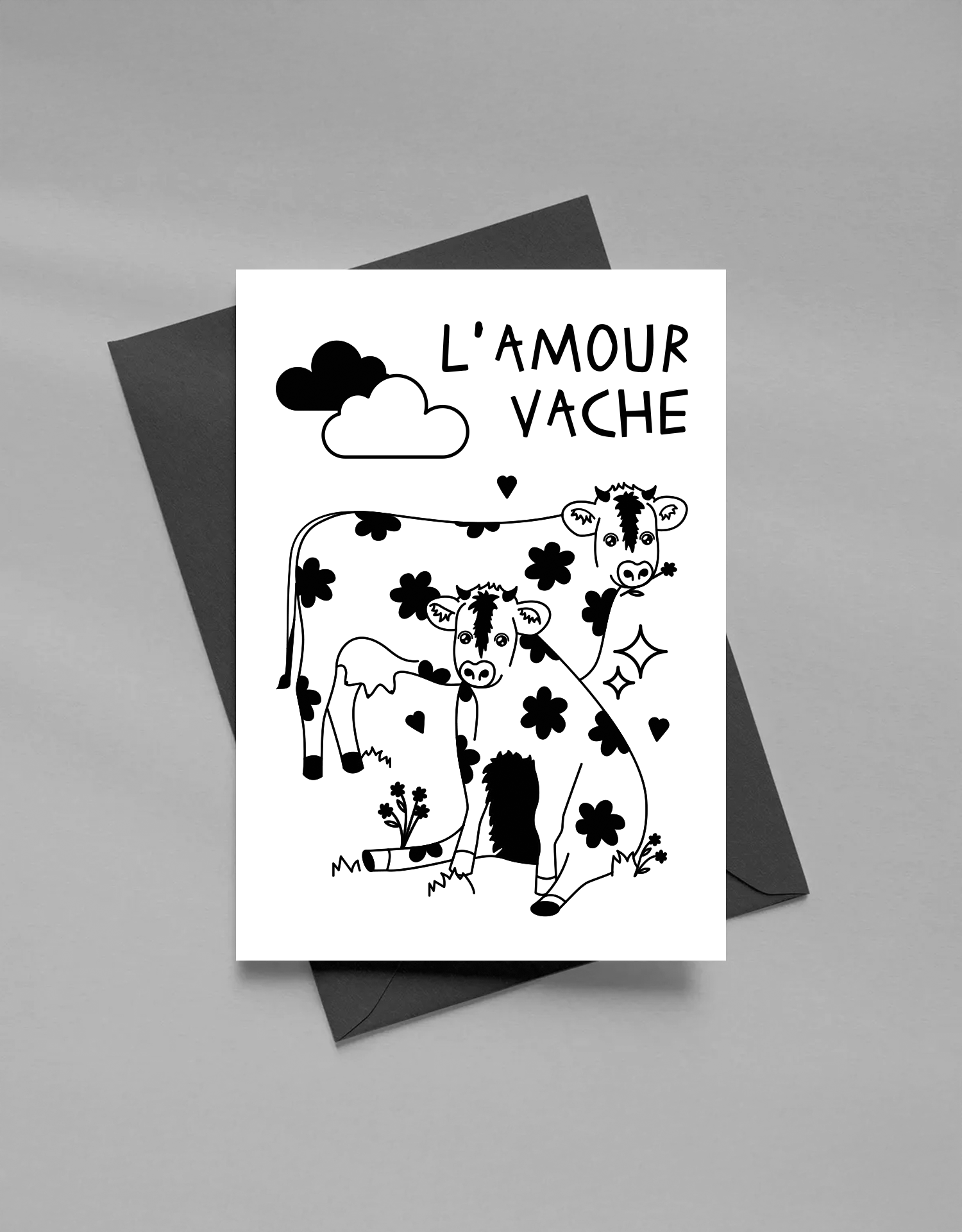 Carte postale - L'AMOUR VACHE